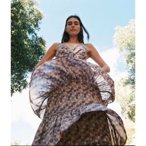 Floral Purple Maxi Dress